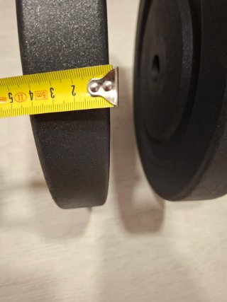 2 discos de pesa 18kg c/u (36kg)