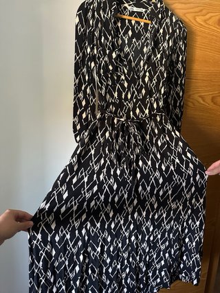Vestido largo estampado Zara