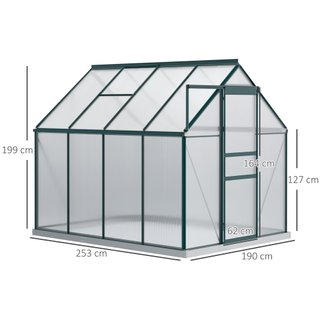 Serra da Giardino 190x253x199 cm Verde Anti-UV