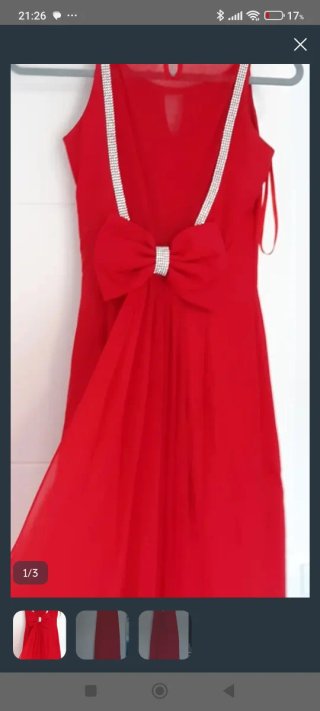 Vestido Rojo Largo Fiesta