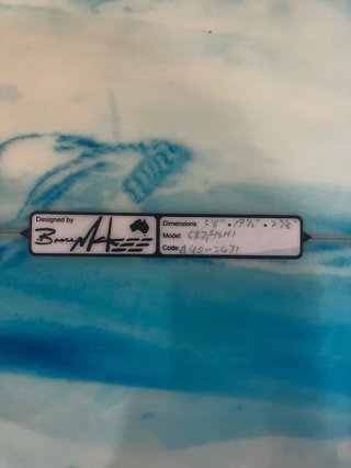Tabla de surf MOOR MCKEE 5'8''