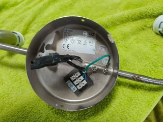 Lámpara de techo moderna metal y plástico