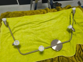 Lámpara de techo moderna metal y plástico