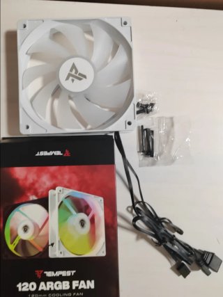 Ventilador PC Tempest 120mm ARGB PWM Blanco