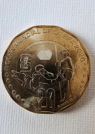 Set 4 Monedas Mundial FIFA 2026 México Bimetálicas