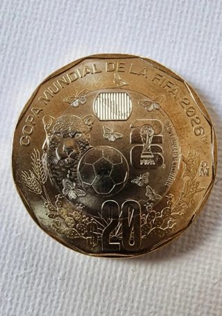 Set 4 Monedas Mundial FIFA 2026 México Bimetálicas