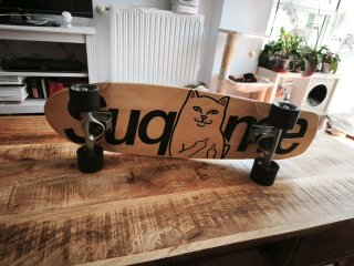 Skate Negro con Logo Supreme