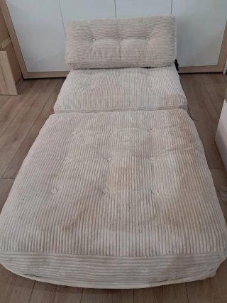 Sofá Cama Corduroy Beige
