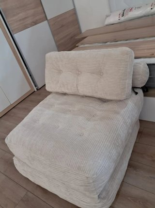 Sofá Cama Corduroy Beige
