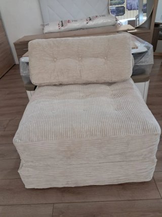 Sofá Cama Corduroy Beige
