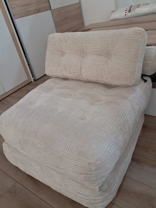 Sofá Cama Corduroy Beige