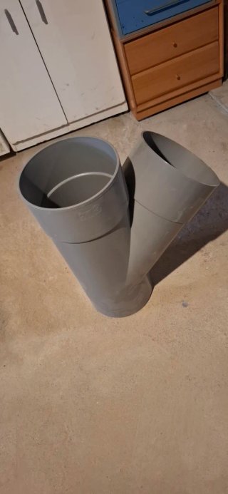 Y griega PVC 250mm