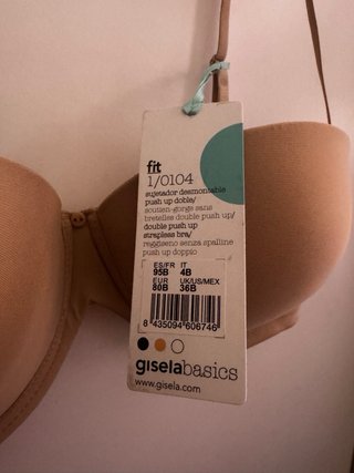 Sujetador Gisela Nude Push Up Tirantes Extraíbles