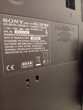 Televisor Sony Negro