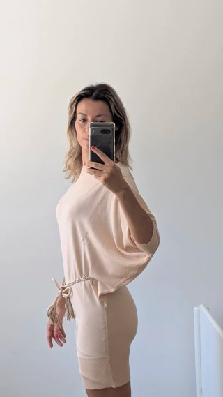 Abito Elisabetta Franchi rosa cipria