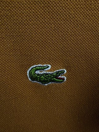 Camisa Lacoste Vintage Marrón Mostaza