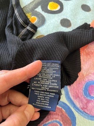Polo Jeans Ralph Lauren Camiseta Negra
