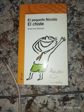 Libro de lectura .El pequeño Nicolás el chiste