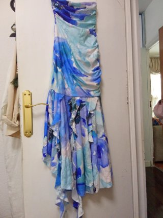 Vestido Veraniego Azul y turquesa
