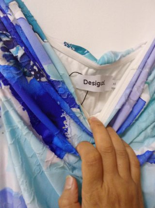 Vestido Veraniego Azul y turquesa