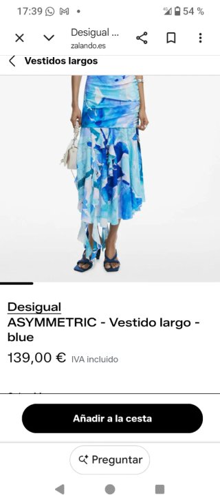 Vestido Veraniego Azul y turquesa