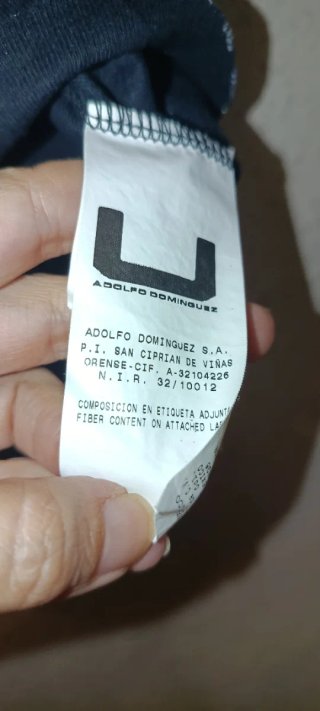 Camiseta sin mangas U Adolfo Domínguez Talla P