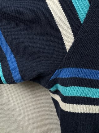 Lacoste Polo Rayas Vintage Azul Blanco