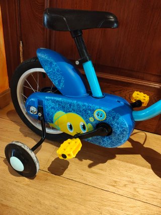 Bicicleta y Patinete 3 Ruedas Azul