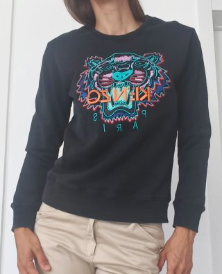 Sudadera Kenzo Tiger Negra Talla M