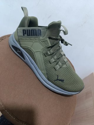 Zapatillas Puma Verde y Gris