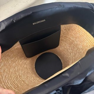 Borsa Balenciaga Panier Paglia Beige/Nero nuova