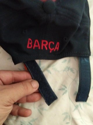 Gorra FC Barcelona Roja y Negra