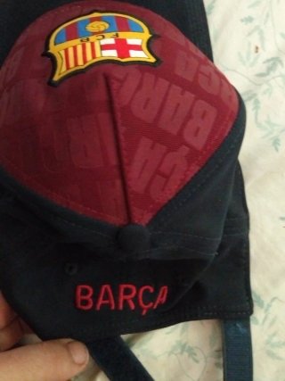 Gorra FC Barcelona Roja y Negra