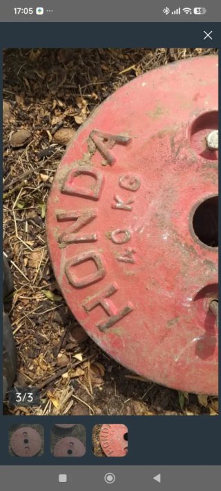 Contrapesos Ruedas Motoazada 2x40kg und