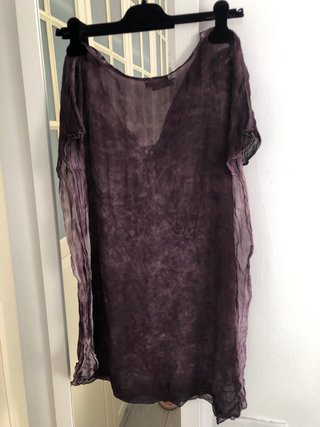 Túnica Custo bordada morada T M