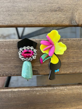Brincos Divertidos Toucan e Coração