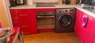 Muebles de cocina rojos