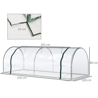 Serra da Giardino 250 x 100 x 80 cm Acciaio e PVC