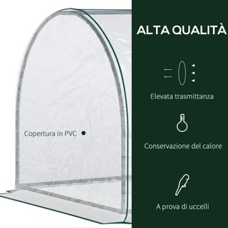 Serra da Giardino 250 x 100 x 80 cm Acciaio e PVC