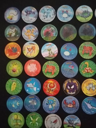 Lote 70 Tazos Pokémon Antiguos