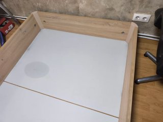 Canapé 135cm Beige/Marrón