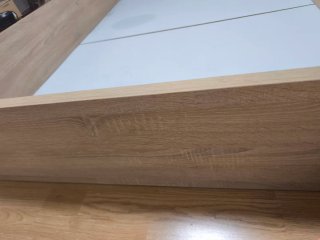 Canapé 135cm Beige/Marrón