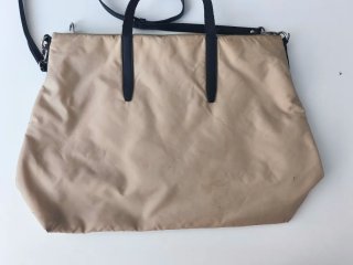 Bimba y Lola Bolso Nylon Beige y Negro