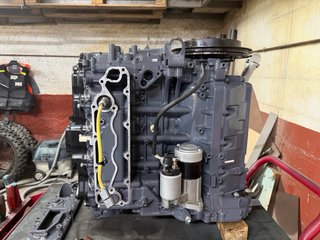 Culata y bloque motor Honda fueraborda 75 injec