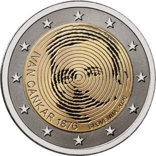 2 € Eslovenia 2026 Conmemorativa Ivan Cankar