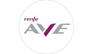 Pisacorbatas Renfe AVE Plata. Pack de dos