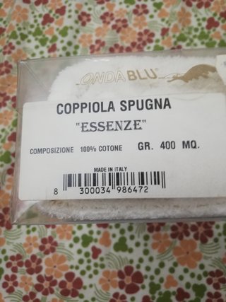 2 Confezioni Asciugamani 1+1 Cotone Per Coppia