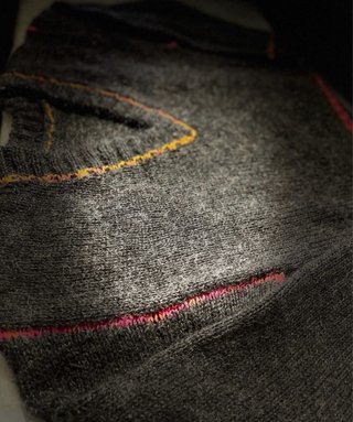 Jersey tejido a mano, creación unica