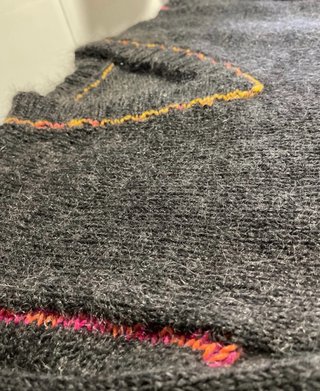 Jersey tejido a mano, creación unica