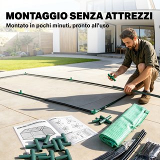 Serra Piccola per Giardino e Balcone con Finestre